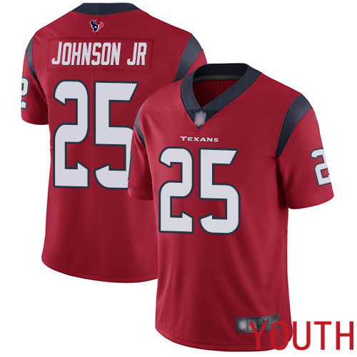 Houston Texans Limited Red Youth Duke Johnson Jr Alternate Jersey NFL Football 25 Vapor Untouchable